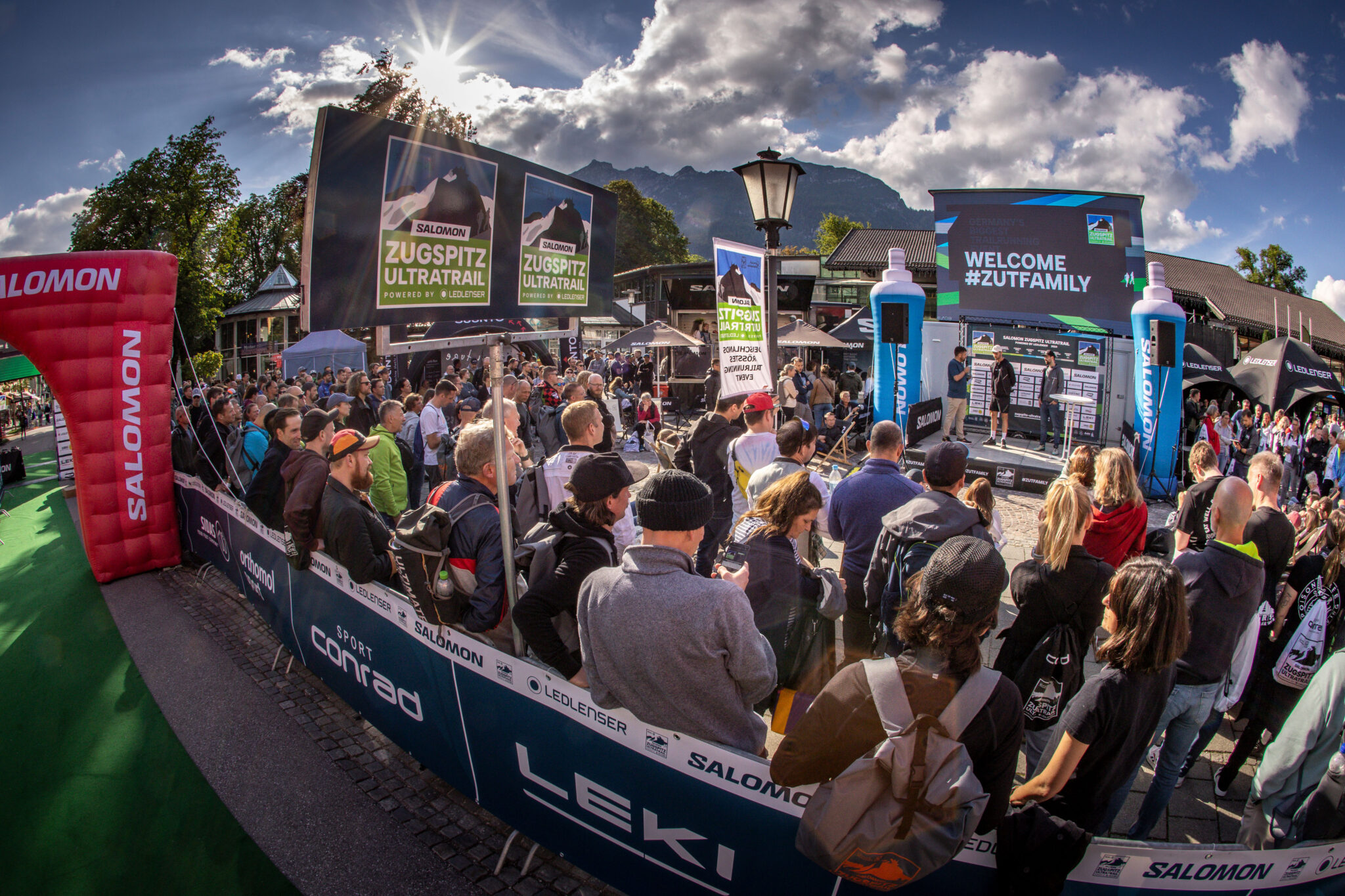 Zielbereich beim Zugspitz Ultratrail in Garmisch Partenkirchen